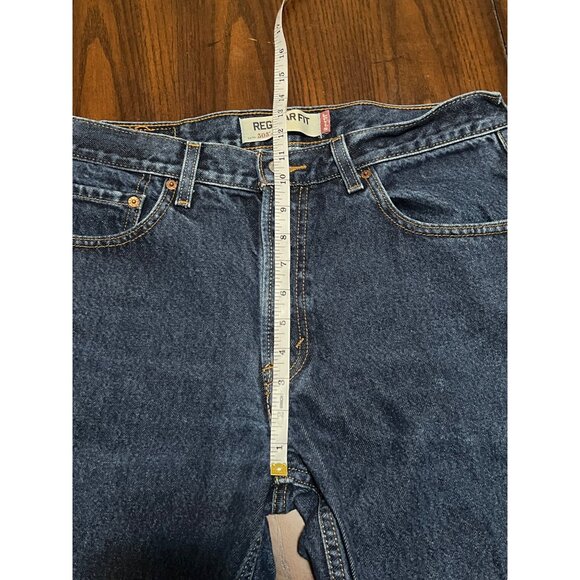 Levi's 505 Medium Wash Regular Fit Men's 34 X 34 Denim Jeans - Picture 8 of 9